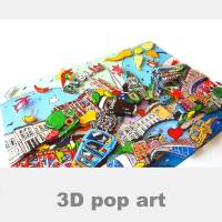 Dublin Irland 3D pop art bild fine art limited edition personalisierbar geschenk 3dbild städtebilder Bild 1