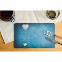 Frühstücksbrettchen Herz Luftballon Fotografie Brettchen aus Melamin, spülmaschinenfest, Schneidebrett 14 x 23 cm Bild 1