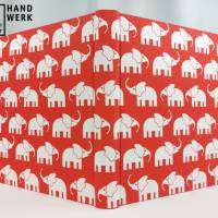Fotoalbum, groß, hell-rot, Elefanten, 30 x 30 cm Bild 3