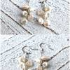 Keshi Ohrringe, Ohrringe für Frauen, Hängeohrringe, echte Perlen, Hochzeit, handgefertigt, Keshi Perlen,Geschenk für Sie,Ohrringe Perlen Bild 2