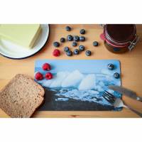 Frühstücksbrettchen Island Strand Fotografie Brettchen aus Melamin, spülmaschinenfest, Schneidebrett 14 x 23 cm Bild 1