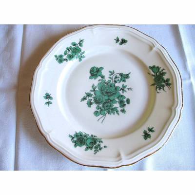 Vintage Teller Rosenthal Chippendale - Grüne Blume - aus den 50er Jahren