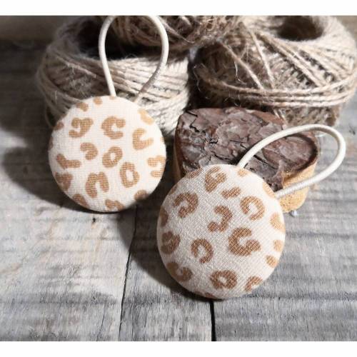 Haargummis mit Stoff bezogen, Haarschmuck, Haarknopf