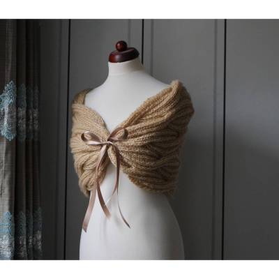 Hochzeitsschal Capelet " BEIGE" Braut Stola, WEDDING,Wedding Dress!