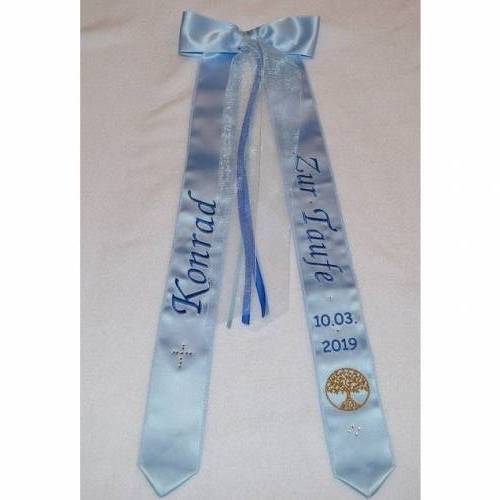 Taufschleife 7 Motiv Lebensbaum