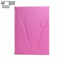 Rezeptbuch, metallic pink, DIN A5, 100 Blatt, Kochbuch, Hardcover Bild 1