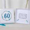 Geldgeschenk 60.ter Geburtstag, blau, Gutscheinverpackung, Box, Geschenkverpackung, Geburtstagsgeschenk Bild 4