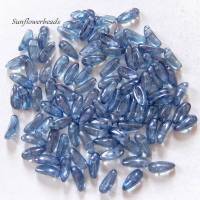 30 Chilli beads kristall blau lüster Bild 1