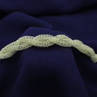 champagnerfarbenes Armband, gehäkelt und geflochten aus Draht von bcd manufaktur Bild 5