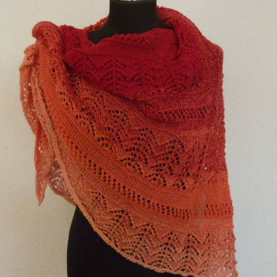 Strickanleitung - Tuch "Sunset"