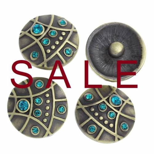 SALE! Druckknopf, Button, Druckknopfbutton,Gr. L, Metall und Strass, bonzefarben, statt 4,99 Euro jetzt 1,99 Euro