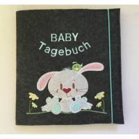 Besticktes Babyalbum/Babytagebuch aus Filz Bild 1