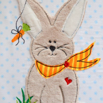 Stickdatei Hase 4 Größen