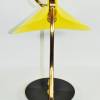 50er Jahre Tischlampe Leuchte Kunststoff zeitlos stil novo  mid century fifties Acryl Plexiglas gelb schwarz vintage Bild 6