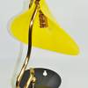 50er Jahre Tischlampe Leuchte Kunststoff zeitlos stil novo  mid century fifties Acryl Plexiglas gelb schwarz vintage Bild 7