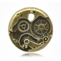 10 Anhänger  Zeit, bronze, charm, charms,   14981 Bild 1