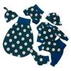 Baby Knotenmütze Zipfelmütze maritim "Royal Anker" blau Geschenk Geburt Sommer Babyparty Bild 4