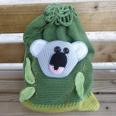 Häkelanleitung - Kinderbeutel "Koala"