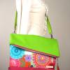 Farbenfrohe Foldover big Handtasche mit Rucksack-Funktion Bild 10