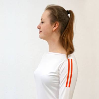 T-SHIRT No.4 U-Boot-Ausschnitt, 3/4 Arm und Siebdruck