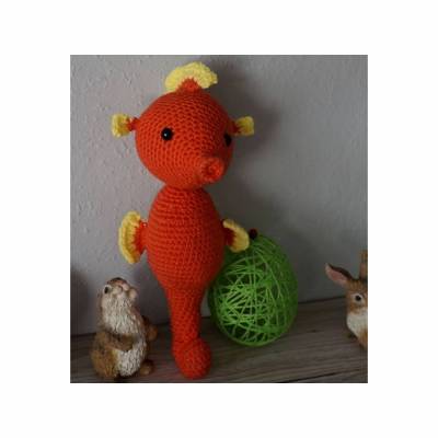Amigurumi Häkelanleitung für das Seepferdchen Paul 