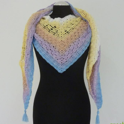 Häkelanleitung - Schaltuch "le composé"