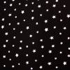 Stoff Baumwolle Musselin Double Gauze weisse Sterne  schwarz weiß Blusenstoff Spucktuch Kleiderstoff Bild 4