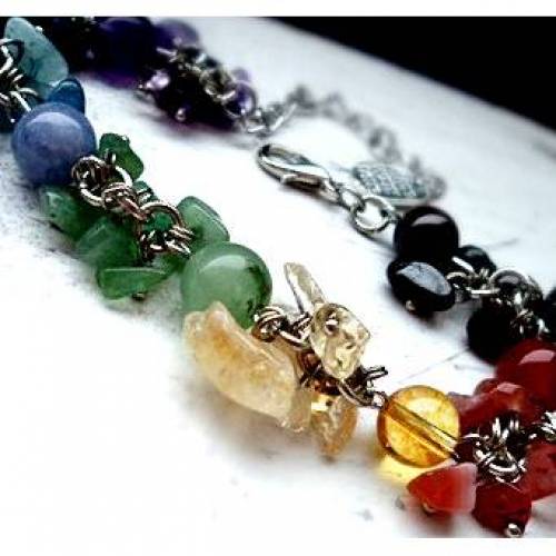 Armband, Halbedelstein, Schmucksteine, Bettelarmband