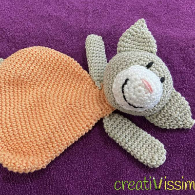 Häkelanleitung - Schmusetuch "Katze"