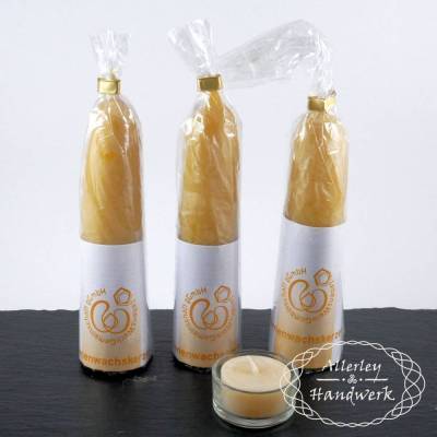 Adventskerzen groß ● 100% Bienenwachs ● handgezogen ● 15 x 4 cm