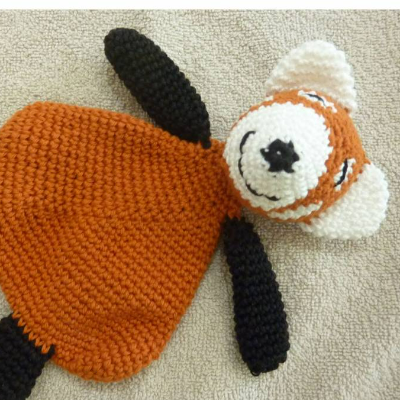 Häkelanleitung - Schmusetuch "roter Panda"