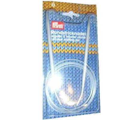 Rundstricknadel prym  Aluminium grau  Stärke 6  