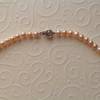 Perlenkette mit Silberschnecke als Verschluss, Zuchtperlencollier, Halskette, Geschenk für Frauen, Brautschmuck Bild 4