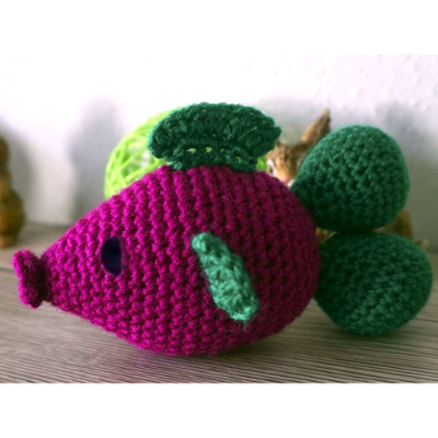 Häkelanleitung für den Baby Rasselfisch Theo