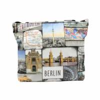 Taschen- Set  "Berlin" mit Hauptstadtmotiv besteht aus einer Umhängetasche und einer Kosmetiktasche Bild 2