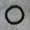 Black Onyx Mono. Das Armband für Männer aus schwarzen Perlen. Bild 3