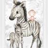 Kinderzimmer Bilder Babyzimmer Poster Deko Safari Afrika Tiere Kunstdruck Kinderbild | A4 | SET 59 Bild 6