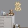 Wandlampe "Roboter" Kinderzimmer personalisierte Lampe Namen Nachtlicht Leuchte Wandleuchte Dekoration Jungen Mädchen Baby Schlummerlicht Bild 9