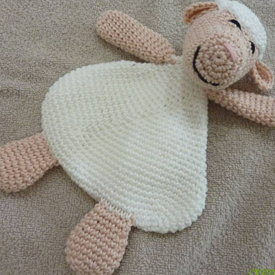 Häkelanleitung - Schmusetuch "Schaf"