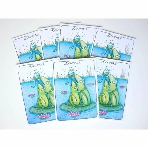 7 Kunztpostkarten zur Geburt, Geburtskarten, Geburtsanzeige, Einladung zur Taufe, Babykarten, Entbindung, Nachwuchs, Postkarten Geburt, Baby