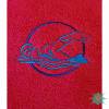 Handtuch, rot, 50x100 cm, mit Motiv "Schwimmen" und Namen Bild 3