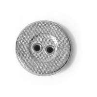 chice Manschettenknöpfe "Wäschknopf" 925 Silber mit feiner Leinenstruktur als Hemdenverschluß, Bild 2