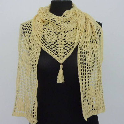 Häkelanleitung - Schaltuch "Flowers"