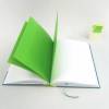 Notizbuch, Blumen, grün, blaugrau, DIN A5, 150 Blatt, handgefertigt Bild 4
