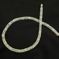 romantische Damen-Halskette aus Silberdraht, Perlenkette, Collier, Silberkette, Halskette von bcd manufaktur Bild 1