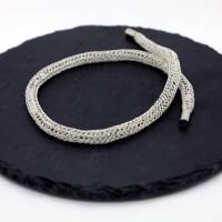 romantische Damen-Halskette aus Silberdraht, Perlenkette, Collier, Silberkette, Halskette von bcd manufaktur Bild 4