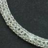 romantische Damen-Halskette aus Silberdraht, Perlenkette, Collier, Silberkette, Halskette von bcd manufaktur Bild 6