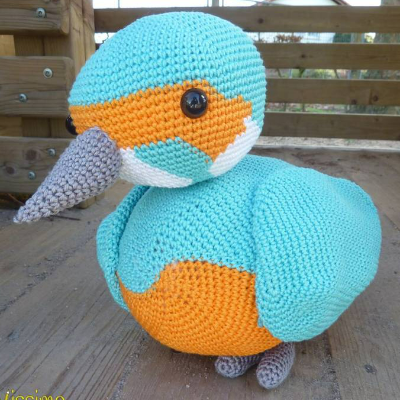 Häkelanleitung - Ennio Eisvogel