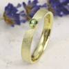 Schmaler Ring aus Gold 585/- mit grünem Turmalin Bild 2