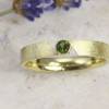 Schmaler Ring aus Gold 585/- mit grünem Turmalin Bild 3